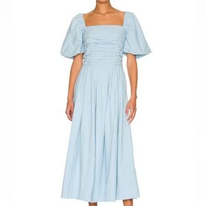 Free people Ain't She A Beaut Midi Dress in Hot Spring